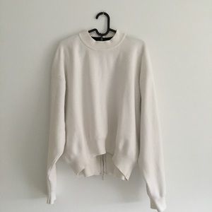 Zara Oversized Knit Sweater with Back Zipper
